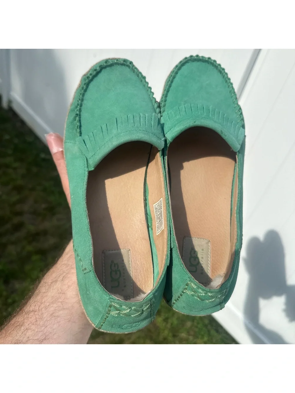 UGG Australia Marrah Moccasin Loafers Womens Size 11 Green